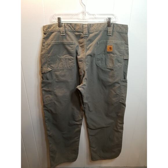 Carhartt Mens Gray Carpenter Cargo‎ Pants Size 40×30 - Picture 1 of 6